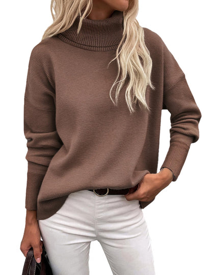 Zeagoo Women's Turtleneck Sweater 2026 Fall Winter Chunky Knitted Pullover 🍁 All In One Marketplace Canada
