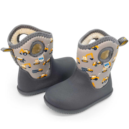 Jan & Jul Waterproof Winter Boots for Toddlers (Grey Construction, US 9) 🍁 All In One Marketplace Canada