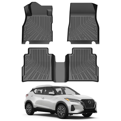 Cacartist Floor Mats Custom Fit for Nissan Kicks 2018-2023 2024 & Kicks Play 2025 Accessories TPE 3D All Weather Floor Liners 1st & 2nd Row Heavy Duty Durable Non-Slip Winter Mats 🍁 All In One Marketplace Canada