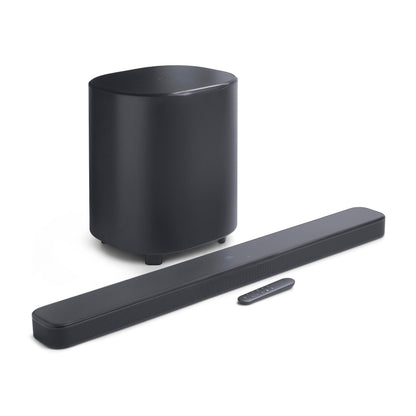 JBL Bar 500MK2-5.1 Channel soundbar System with Dolby Atmos, MultiBeam 3.0 & PureVoice 2.0, 750W with 10" Sub, Easy Sound Calibration, and Works with Voice Assistant-Enabled Speakers (Black) JBL