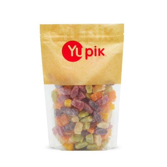 Bonbons Jelly Babies Yupik, 1 kg, gommes colorées et individuelles aux arômes et colorants naturels, parfaits pour le grignotage, les cadeaux et les friandises d'Halloween