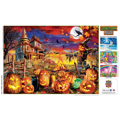 Puzzle de 500 pièces phosphorescent Halloween MasterPieces - All Hallow's Eve - 38 cm x 53 cm