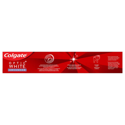 Colgate Optic White Advanced Teeth Whitening Toothpaste, Sparkling White, 133 Ml, 3 Count Colgate