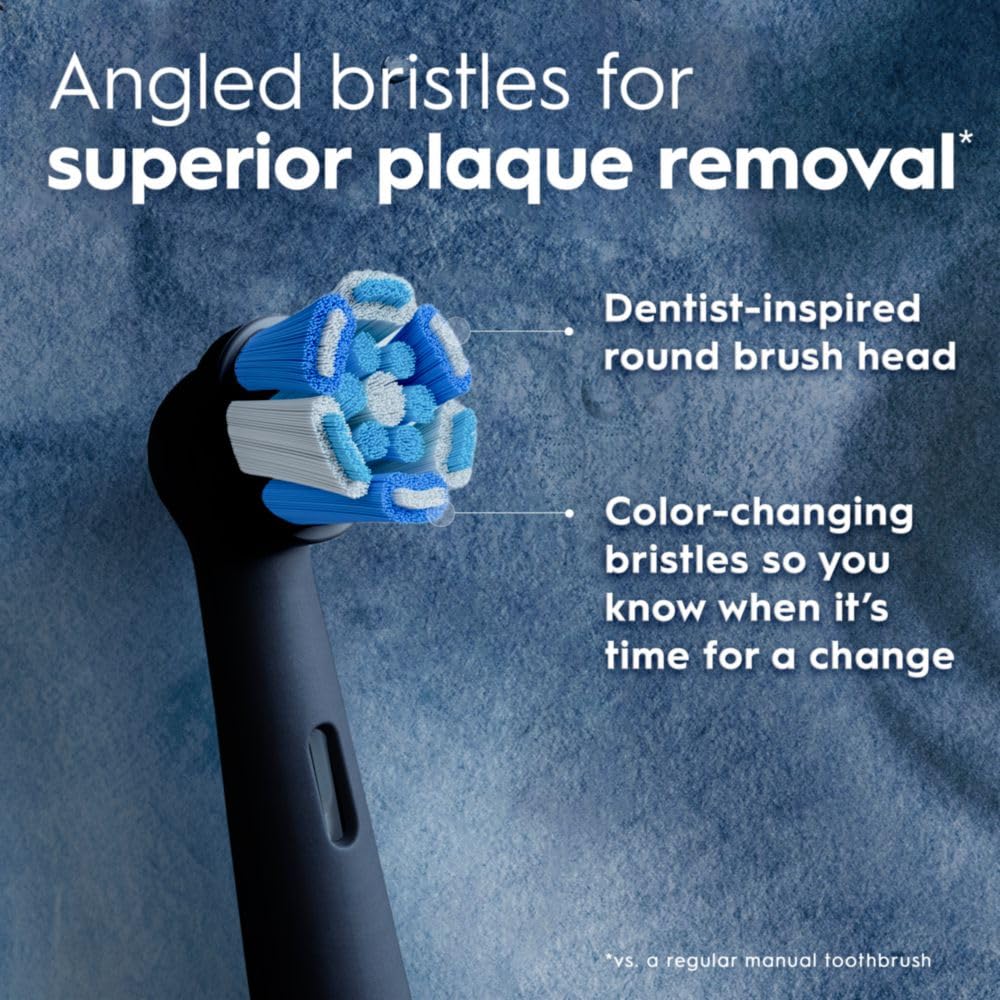 Oral-B iO Genuine Replacement Brush Heads, Black, 4ct Ultimate Clean + 1ct Gentle Care, 15 Month Supply, Compatible Exclusively with Oral-B iO Electric Toothbrushes, Not Compatible with any Other Series Including: Pro, Vitality, Smart, or Genius - Available at All In One Marketplace Canada