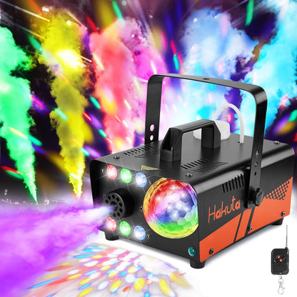 HAKUTA 800W Fog Machine with Disco Ball & RGB LED Lights, 3000 CFM 🍁 All In One Marketplace Canada