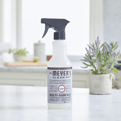 Mrs. Meyer's Clean Day Multi-Surface Cleaner Spray, All-Purpose Cleaner Solution for Home & Kitchen, Lavender Scent, 473 ml Spray Bottles, 4 Pack MRS. MEYER'S