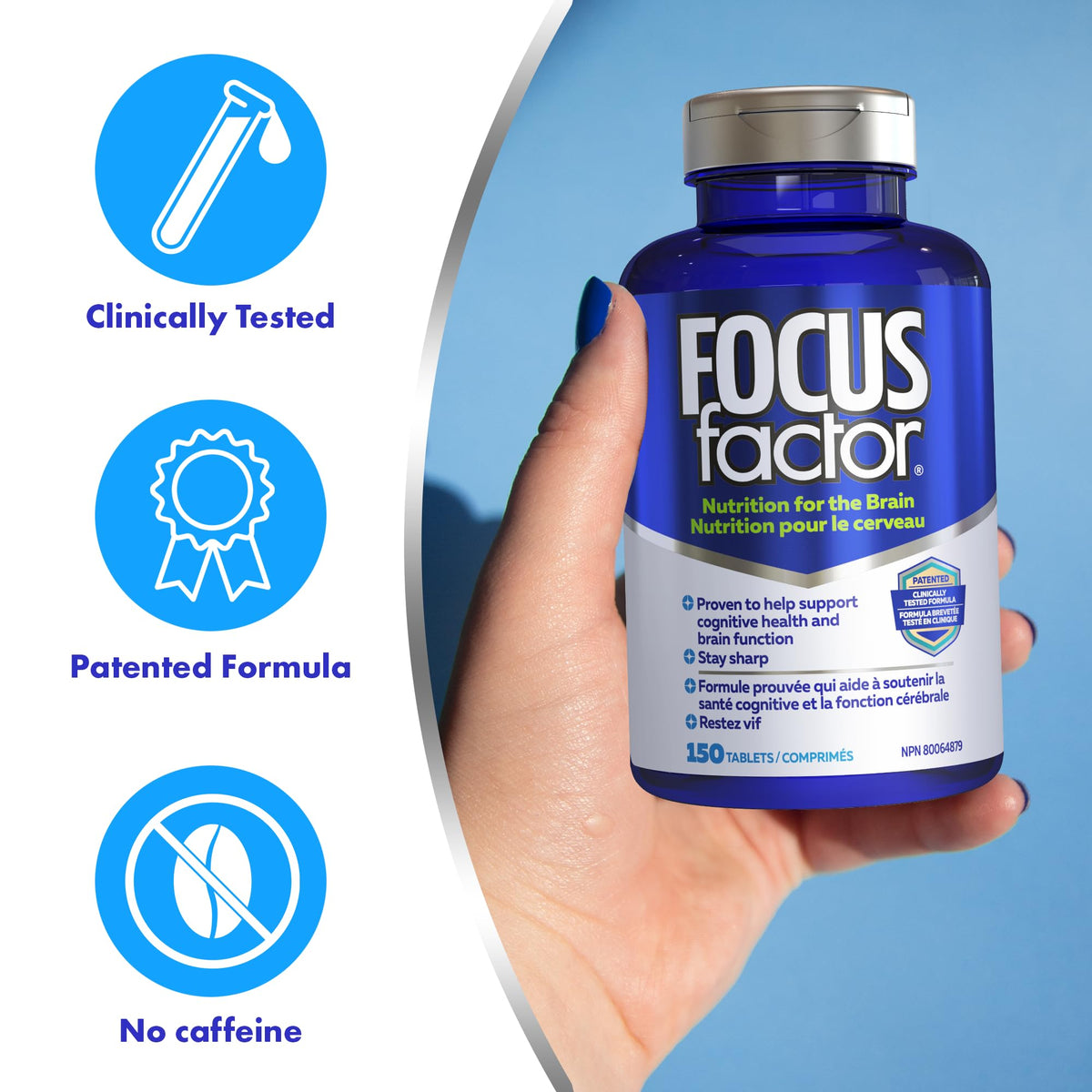 Focus Factor Brain Supplement & Complete Multivitamin (150 Count)