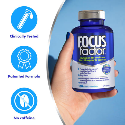 Focus Factor Brain Supplement & Complete Multivitamin (150 Count)