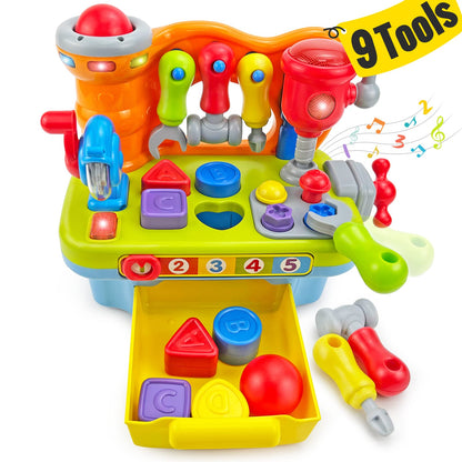Toys for 1+ Year Old Baby Toys 12-18 Months Development, 9 in 1 Multifunction Music Light Workbench,Baby Boy Girl Toys Toddler Toys 1-2 Year Old Boy Gifts Educational Christmas Basket Stuffers 🍁 All In One Marketplace Canada