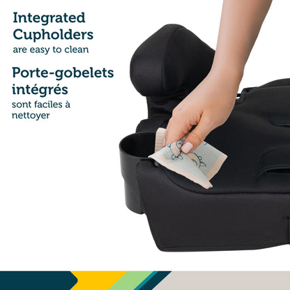 Siège auto harnais rehausseur 3-en-1 Safety 1st – Appuie-tête réglable sur 10 positions, s'adapte à 3 sièges côte à côte, rehausseur avec ou sans dossier léger et portable avec porte-gobelets, guides de ceinture et sécurité certifiée