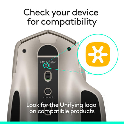 Logitech USB Unifying Receiver 2.4 GHz Wireless Technology - Black