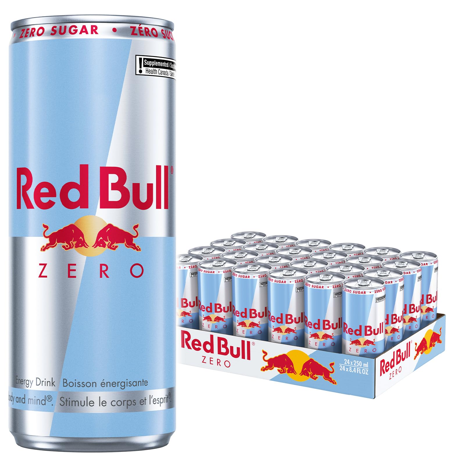 Red Bull Energy Drink, Zero, 250ml (24 pack) Red Bull