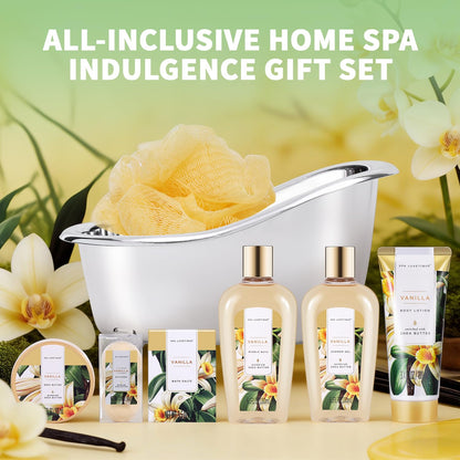 Birthday Gifts for Women Spa Luxetique 8Pcs Gift Basket Vanilla Bath Set 🍁 All In One Marketplace Canada