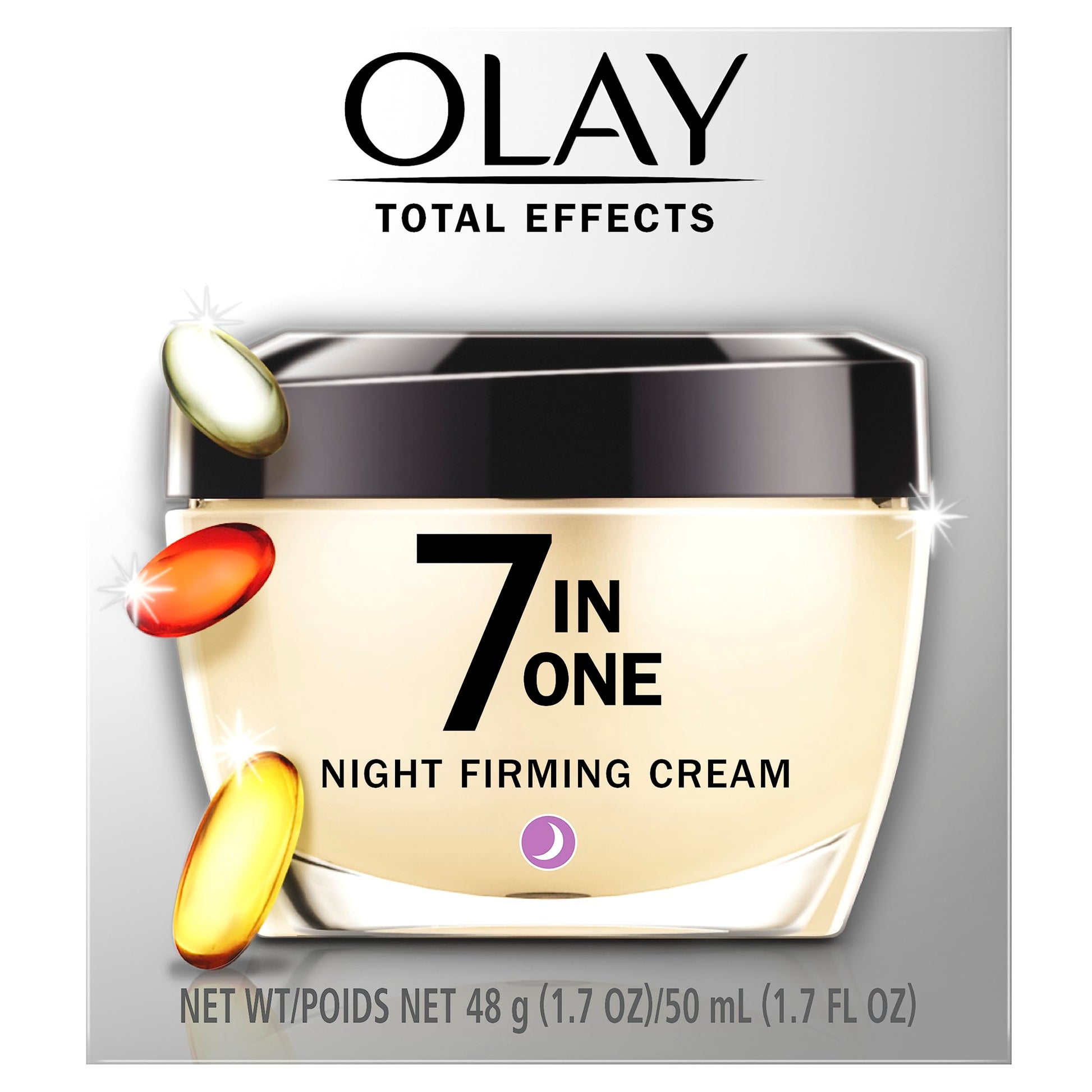 Olay Total Effects 7-In-One Daily Night Firming Face Cream, Face Moisturizer with Vitamin B3, Niacinamide, 50 mL - Available at All In One Marketplace Canada