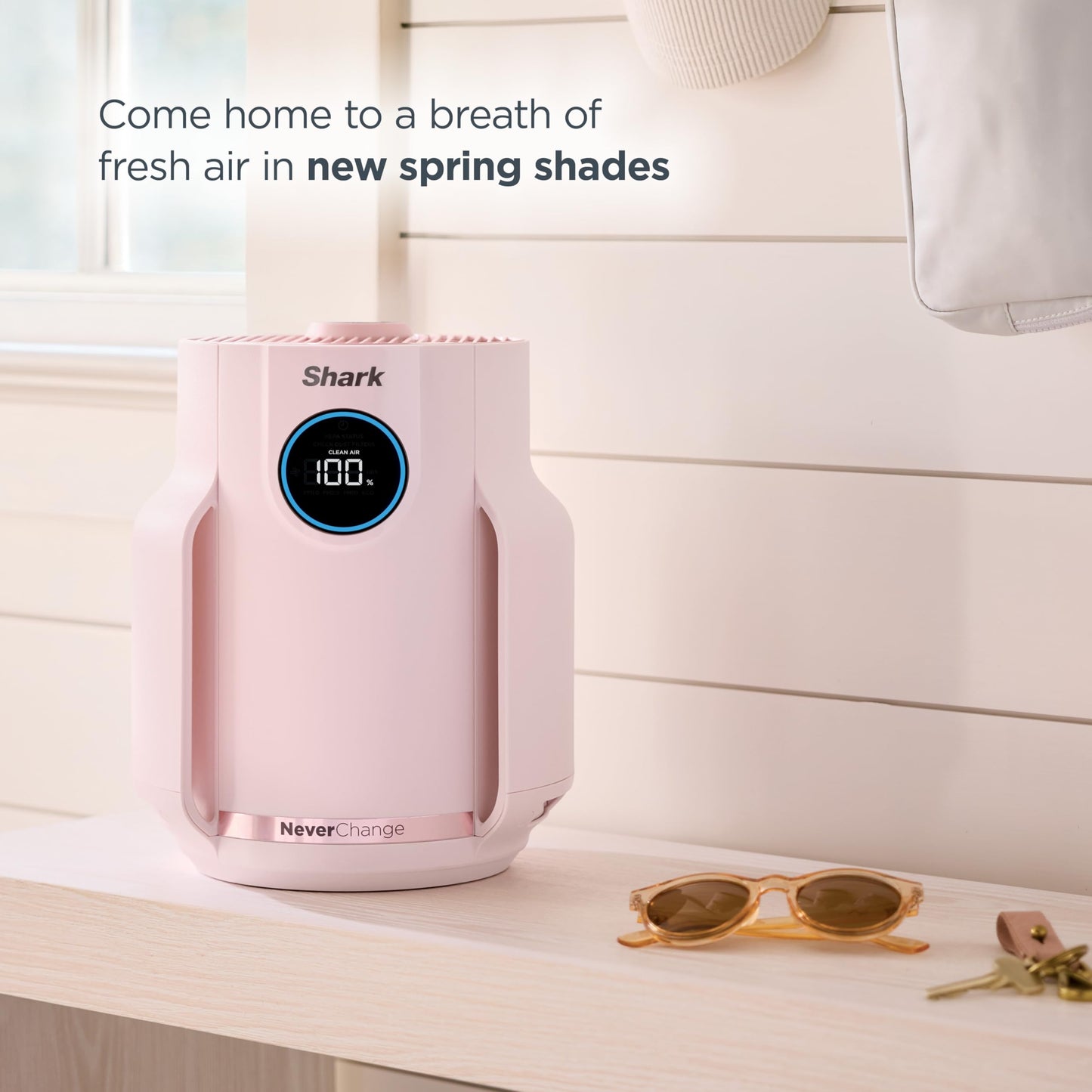 Shark NeverChange Compact Pro Air Purifier, HP072CPK, Quartz Shark