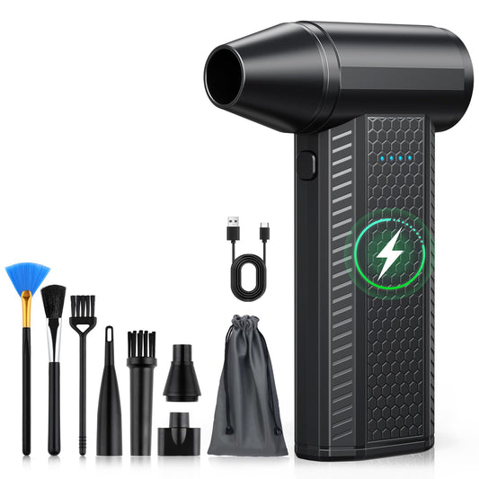 Compressed Air Duster kit-Blower-pc Duster Electric-130000RPM- Replace Compressed air can-Keyboard Clean-car Mini Snow Blowers-Car Dryer air Blower-Jet Fan-No air Canned dusters for Cleaning
