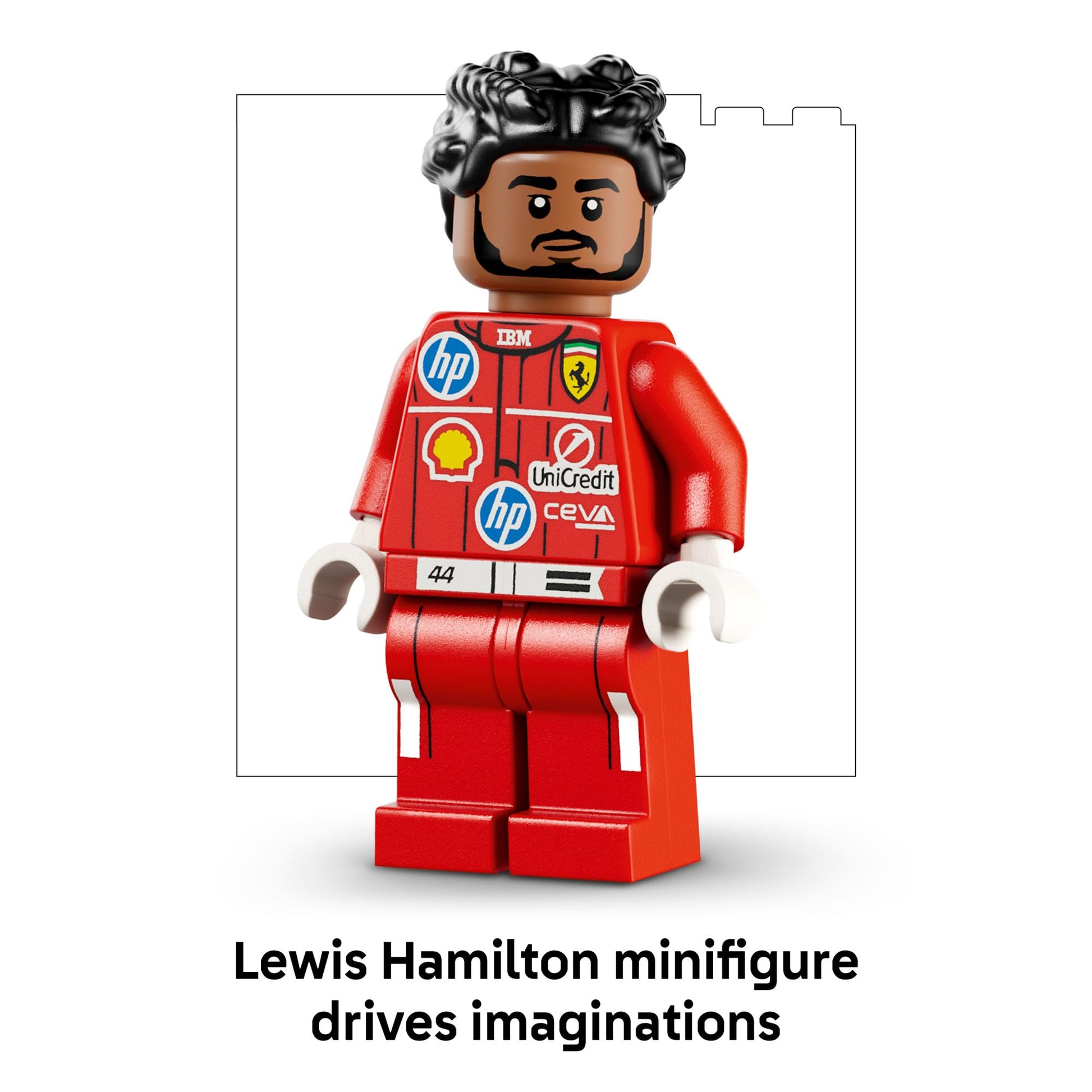 LEGO Editions Scuderia Ferrari HP Lewis Hamilton Helmet - Building Set for Teens, Ages 14+ - Collectible F1 Display - Bedroom or Home Office Decor - Gift for Racing Fans - 43022