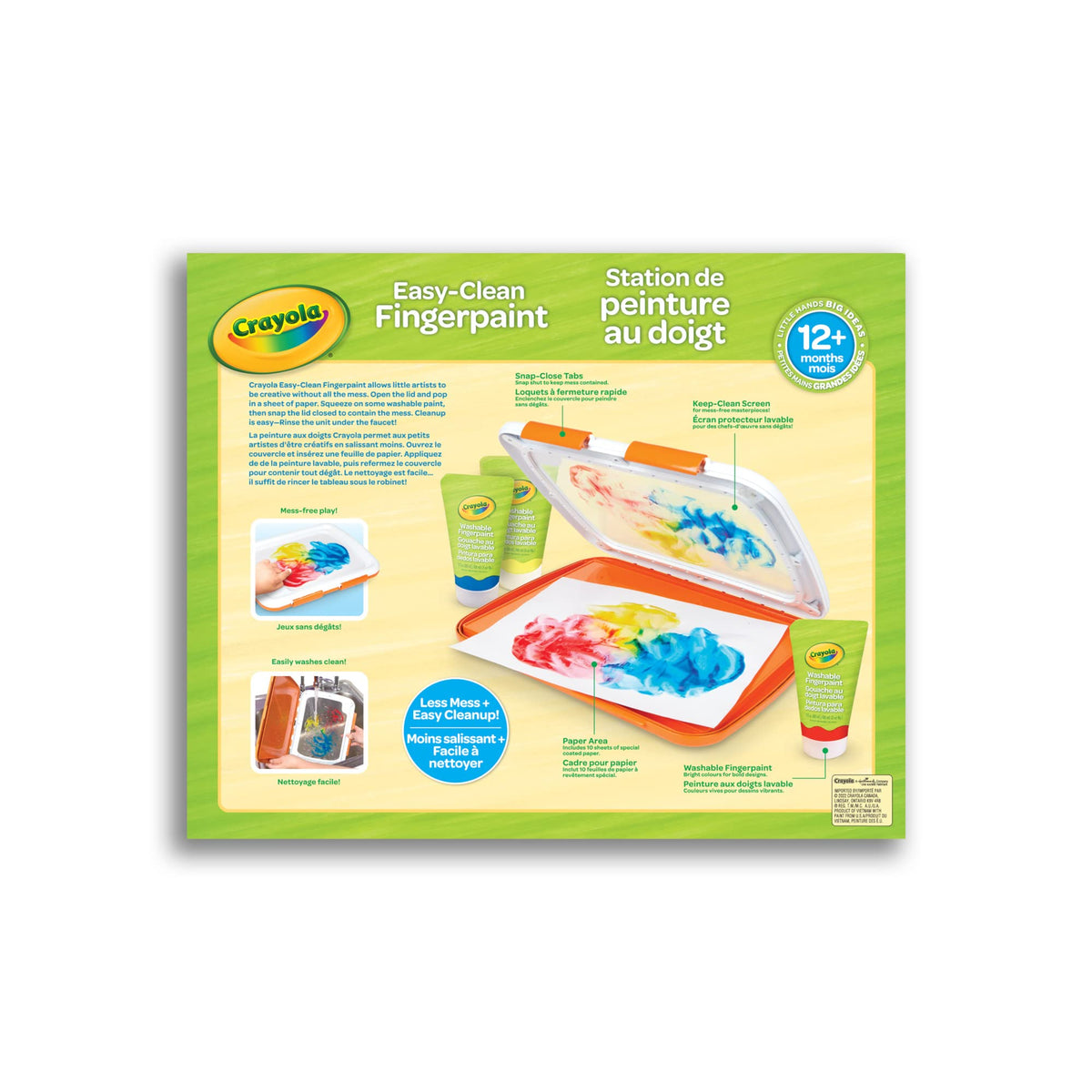 Crayola Easy-Clean Fingerpaint Set Arts & Crafts