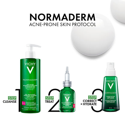 Vichy Anti-Acne Salicylic Acid Cleansing Gel, Normaderm Purifying Face Wash for Oily Skin, Acne Breakouts and Pores. Oil-free, Soap-Free, Non-Comedogenic, Hypoallergenic, Dermatologist Recommended - Available at All In One Marketplace Canada