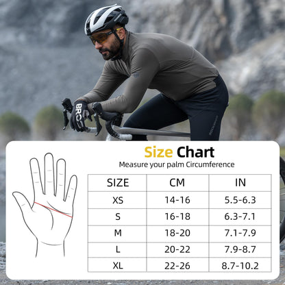 ROCKBROS Winter Cycling Gloves - Full Finger, Water Resistant, Touch Screen Compatible for Men & Women, Skiing & Biking 🍁 All In One Marketplace Canada