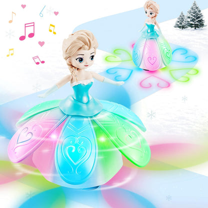 Toys for Girls 1-3,Dancing Princess Interactive Spin Robot Toys for Little Girls Age 3 with Colorful Flashing Lights & Music,Pretend Christmas Birthday Gift for Kid 1 2 3 4 Year Olds 🍁 All In One Marketplace Canada