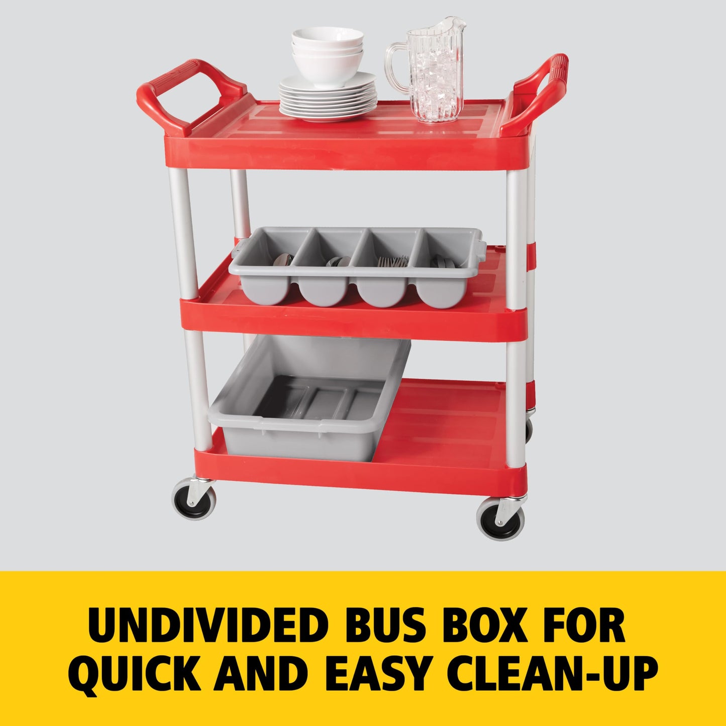 Rubbermaid Commercial Products Standard Bus/Utility Box 4.6-Gallon Gray Plastic Heavy Duty Restaurant Wash Basin/Dish Washing Tub for Kitchen Organization/Storage 🍁 All In One Marketplace Canada