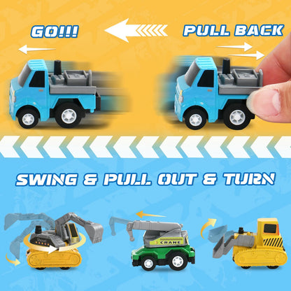 Fajiabao Toy Cars for Kids 3-5, 18 PCS Pull Back Cars and Trucks Set 🍁 All In One Marketplace Canada