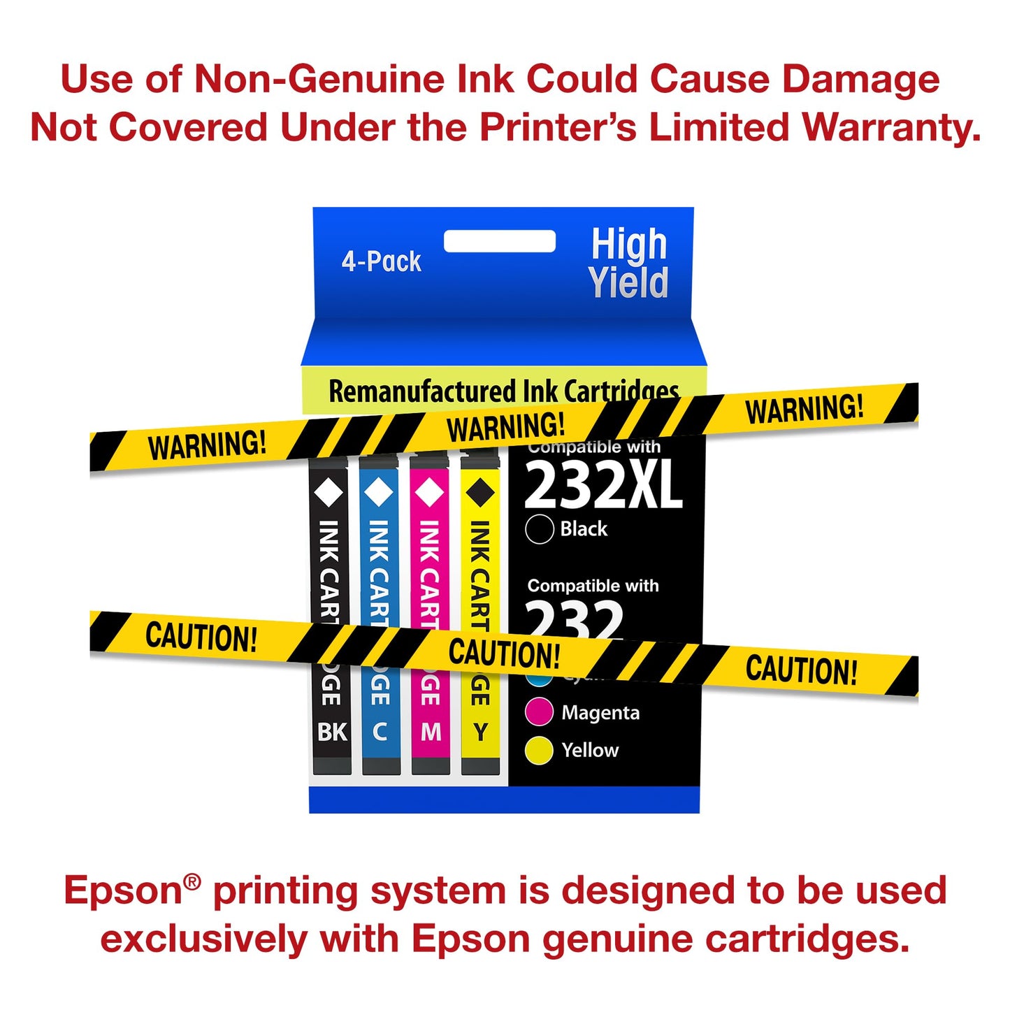 Epson 232 Genuine Ink Cartridge XL Black and Standard Color Combo Pack 🍁 All In One Marketplace Canada