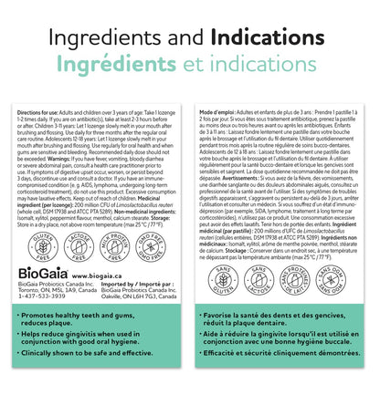 Prodentis Mint | Dental Oral Probiotic Lozenges | for Adults | Clinically Proven Dental Probiotics | Promotes Good Oral Health & Gut Health Too | 30 Mint-Flavored Lozenges - Available at All In One Marketplace Canada