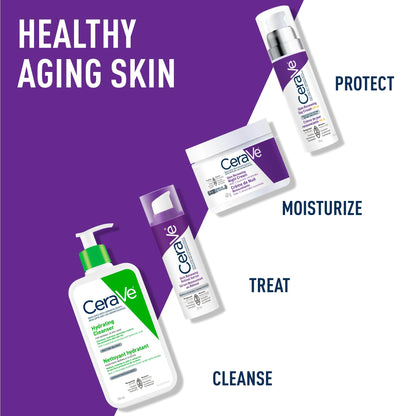CeraVe Skin Renewing Day Cream SPF 30, Anti-aging Daily Moisturizing Cream with Encapsulated Retinol, Ceramides & Hyaluronic Acid, Fragrance Free, Recommended by Dermatologists, 50g - Available at All In One Marketplace Canada