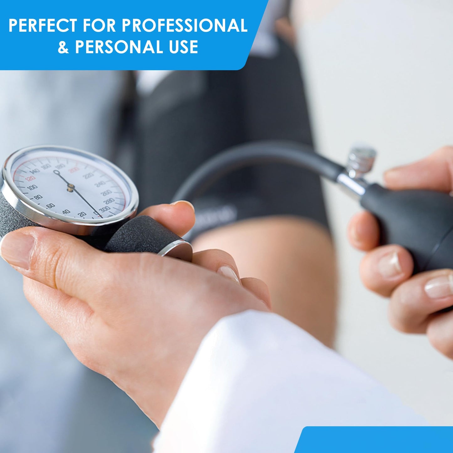 PrimaCare DS-9192 Classic Series Adult Size Professional Blood Pressure Kit with Aneroid Sphygmomanometer, Latex-Free, Inflation System 🍁 All In One Marketplace Canada