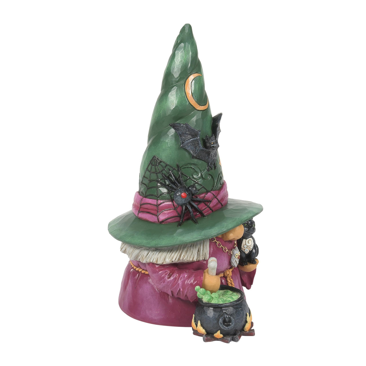 Figurine de gnome sorcière avec chaudron Enesco Jim Shore Heartwood Creek, 19,5 cm, multicolore