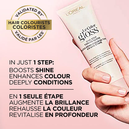 L'Oreal Paris Le Color Gloss One Step Toning Hair Gloss Treatment, Platinum Pearl, Enhance Your Shine with this Semi Permanent Hair color, 1 Kit 🍁 All In One Marketplace Canada