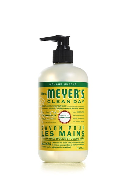 Mrs. Meyer's Hand Soap, Made with Essential Oils, Biodegradable Formula, Honeysuckle, 370 mL, 4 Pack MRS. MEYER'S