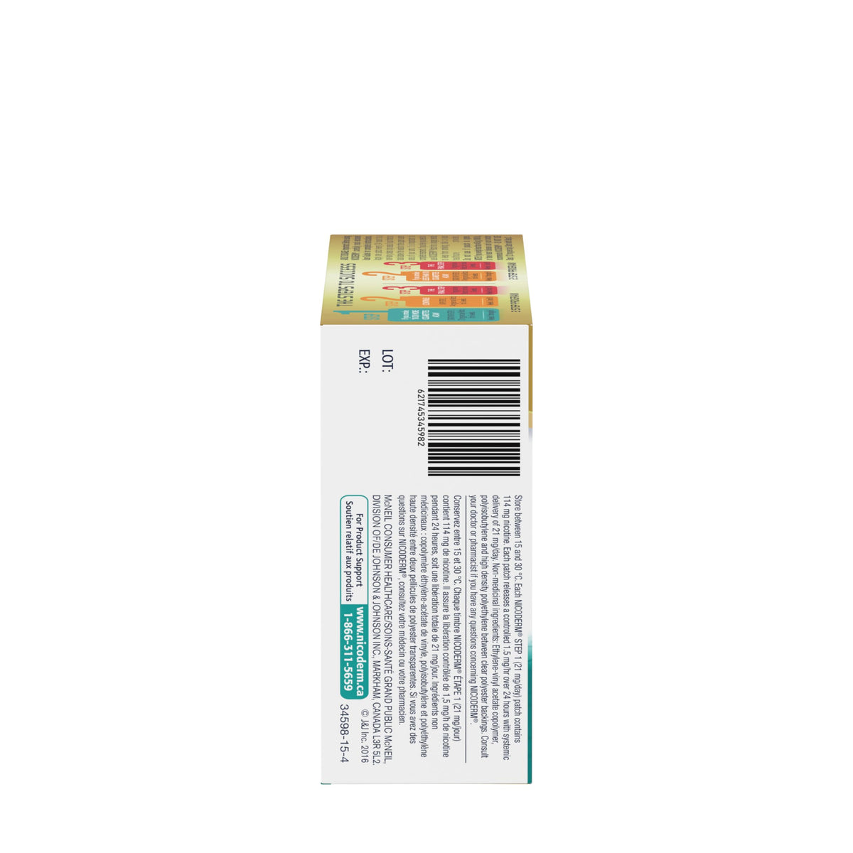 NicoDerm Clear Nicotine Patches Step 1 (21mg), 14 Count – Discreet 24-Hour