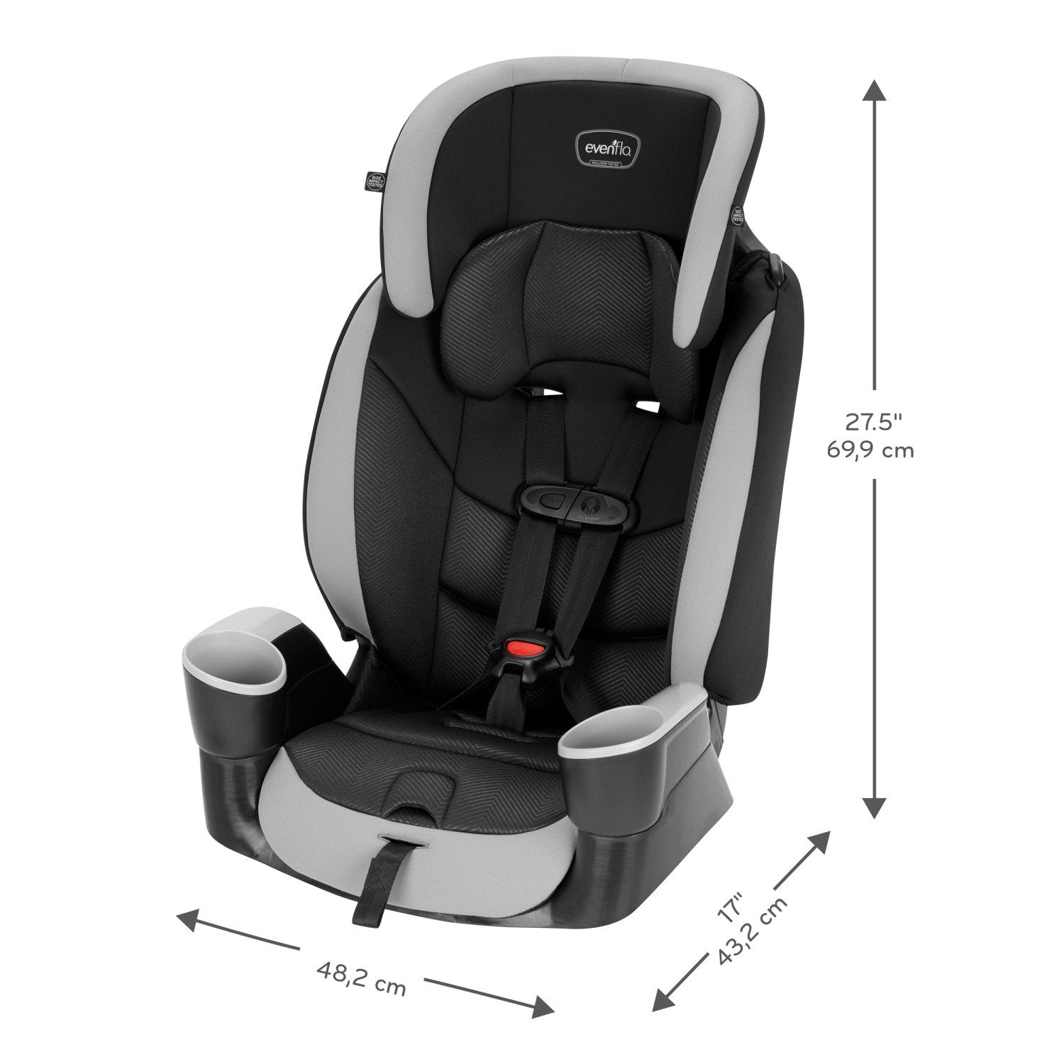 Evenflo Maestro Sport Harness Booster Car Seat (Granite) Evenflo
