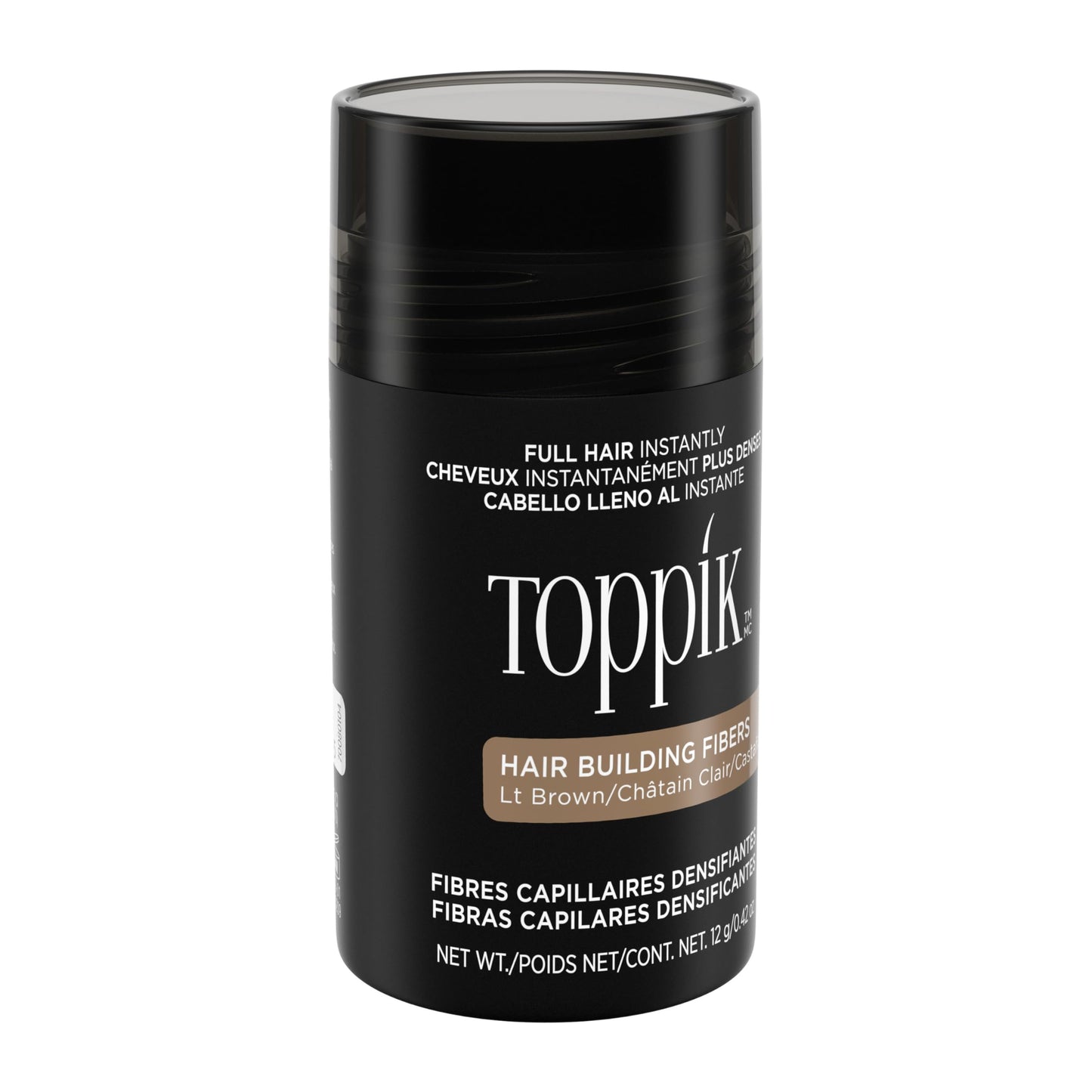 TOPPIK Hair Building Fibers,12 g, Fill In Fine or Thinning Hair, Instantly Thicker Looking, Multiple Shades for Men & Women