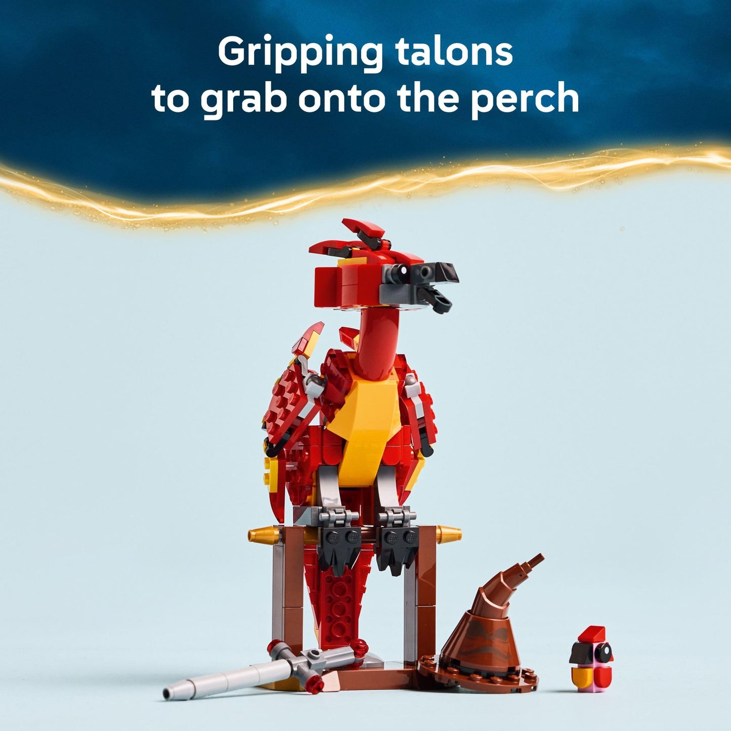 LEGO Harry Potter Fawkes: Dumbledore’s Phoenix Kids Toy - Building and Learning Toy for Pretend Play - Harry Potter Collectible for Boys and Girls, Ages 8+ - Gift Idea for Birthdays - 76448 LEGO