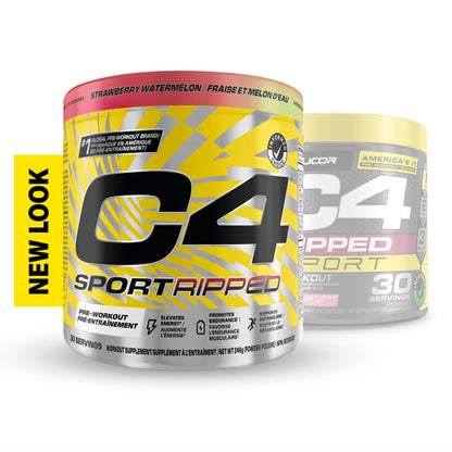Cellucor C4 Ripped Thermogenic Pre Workout Powder - Informed-Choice Certified Preworkout Energy & Fat Metabolism - Strawberry Watermelon, 30 Servings - Available at All In One Marketplace Canada