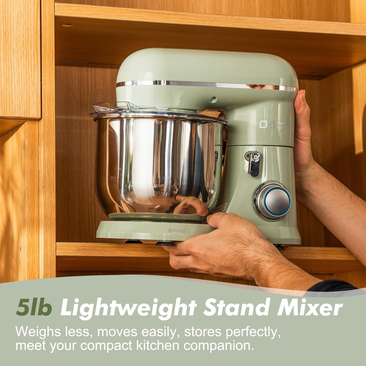 Kitchen in the Box Mini 3.5 QT, 10-Speed Tilt-Head Stand Mixer(Green) 🍁 All In One Marketplace Canada