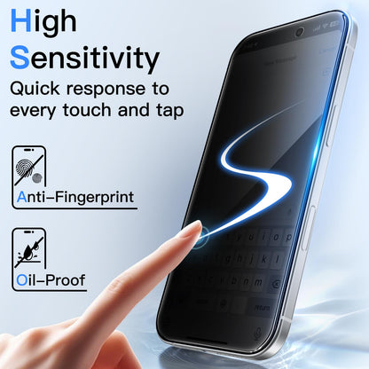 JETech Privacy Screen Protector for iPhone 16 Pro 6.3-Inch, Anti-Spy Tempered Glass Film with Easy Installation Tool, 2-Pack - Available at All In One Marketplace Canada