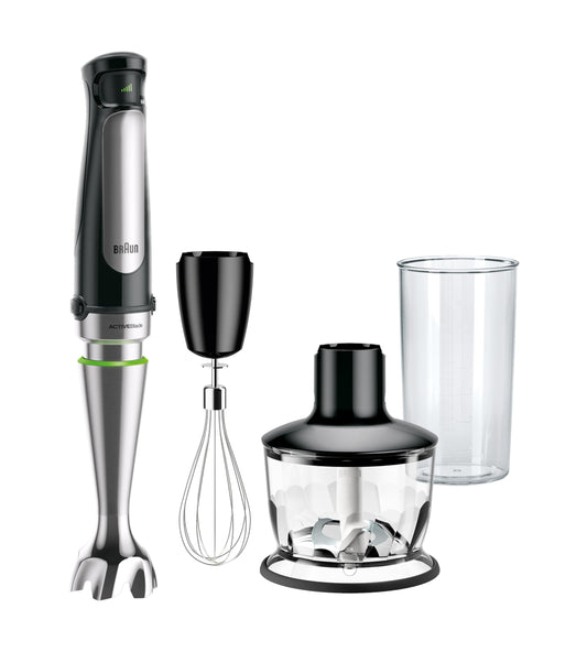 Braun MultiQuick 7 3-in-1 Immersion Blender with Food Processor – Powerful Handheld Electric Stick Blender - Emulsifier for Chopping, Beating & Whisking - Ideal for Soup, Puree, Smoothies & More - Available at All In One Marketplace Canada
