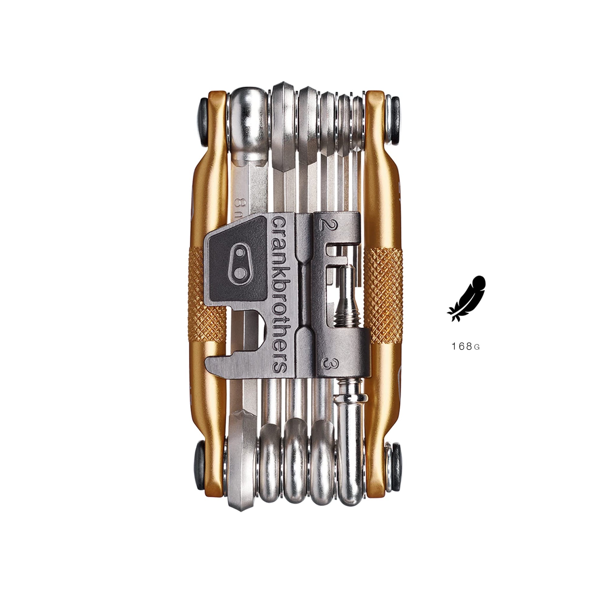 Crankbrothers 10755 Multi Bicycle Tool 17-Function, Gold Crankbrothers