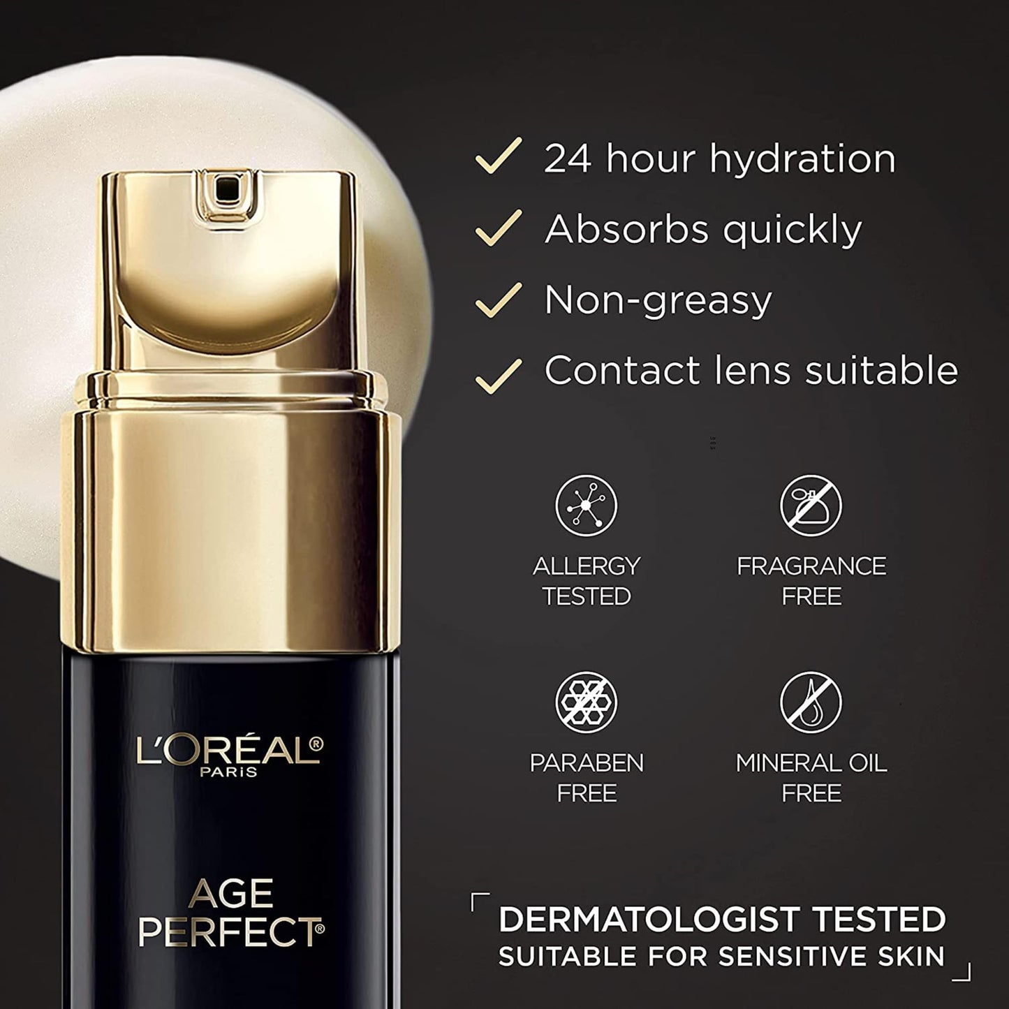 L'Oreal Paris Age Perfect Cell Renewal Anti-Aging Under Eye Cream, Vitamin E, Antioxidants, For Sensitive Skin, Dermatologist Tested, Paraben Free, 0.5 fl oz 🍁 All In One Marketplace Canada