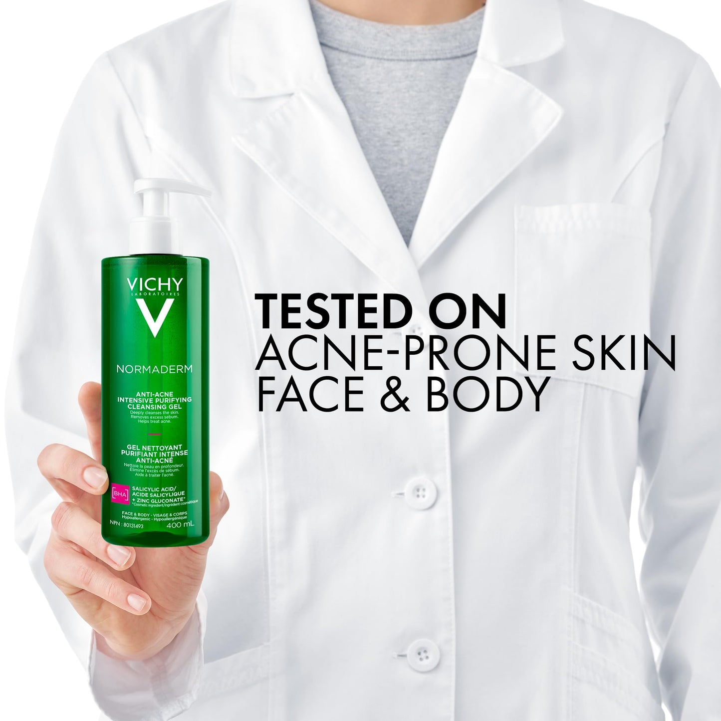 Vichy Anti-Acne Salicylic Acid Cleansing Gel, Normaderm Purifying Face Wash for Oily Skin, Acne Breakouts and Pores. Oil-free, Soap-Free, Non-Comedogenic, Hypoallergenic, Dermatologist Recommended - Available at All In One Marketplace Canada