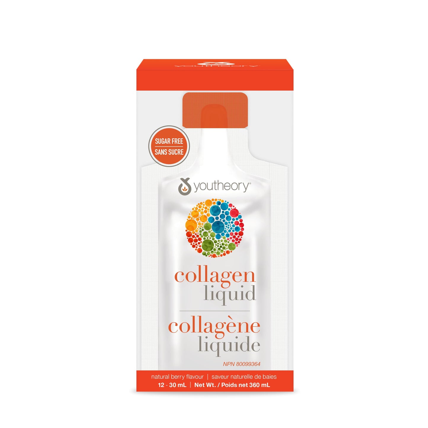 Youtheory Collagen Liquid Natural Berry Flavour, 12 Single Serving Packets, Hydrolyzed Collagen. Supports Hair, Skin, and Nails. Helps Reduce Fine Lines and Eye Wrinkles in 28 Days - Available at All In One Marketplace Canada
