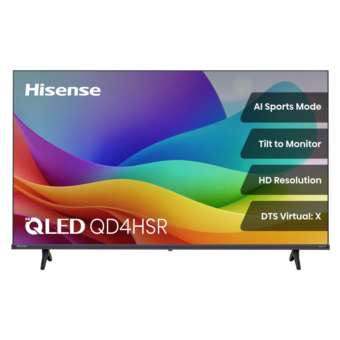 Hisense 32QD4SV - 32" Hi-QLED HD Smart VIDAA TV, Hi-QLED Color, Dolby Audio, Compatible with Alexa, Full Array LED, Slim Bezel Design (2026 Model)
