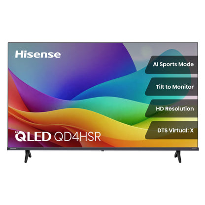 Hisense 32QD4SV - 32" Hi-QLED HD Smart VIDAA TV, Hi-QLED Color, Dolby Audio, Compatible with Alexa, Full Array LED, Slim Bezel Design (2026 Model)