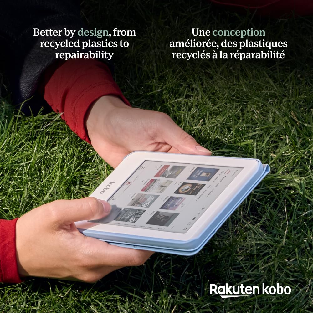 Kobo Clara Colour | Colour eReader | 6” Glare-Free Colour E Ink Kaleido 3 Display | Dark Mode Option | Waterproof | Audiobooks | 16GB of Storage (White)
