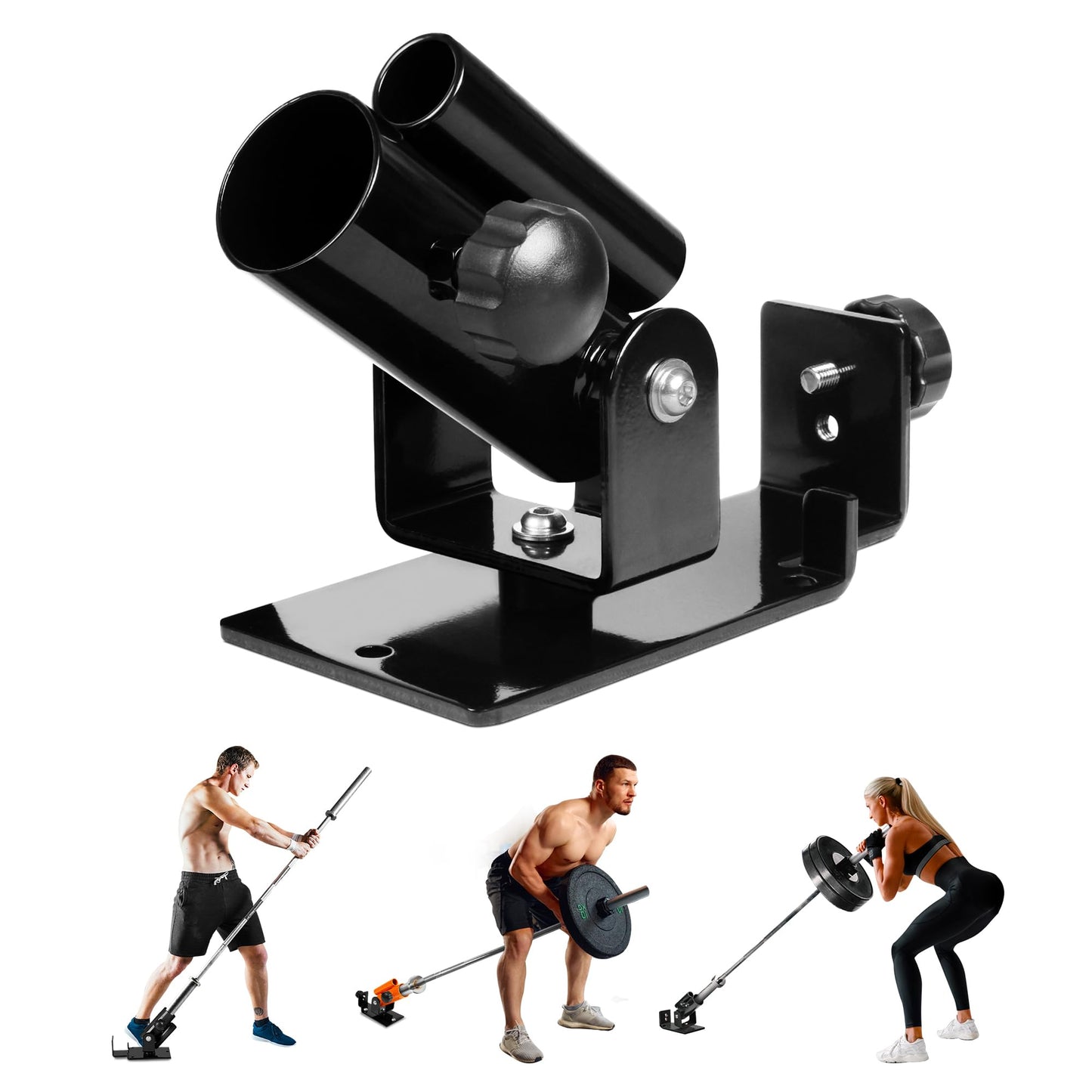 Yes4All Deluxe T-Bar Row Platform – Full 360° Swivel & Easy to Install – Fits 1” Standard and 2” Olympic Bars Yes4All